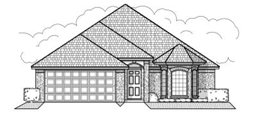 Exterior - Front Elevation 2 for Traditional House Plan #65-389 - 3 bed, 2 bath