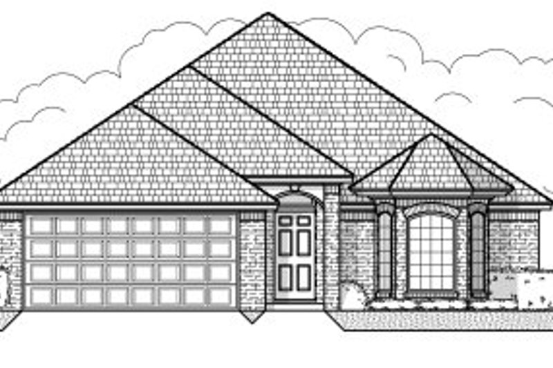 Exterior - Front Elevation 2 for Traditional House Plan #65-389 - 3 bed, 2 bath