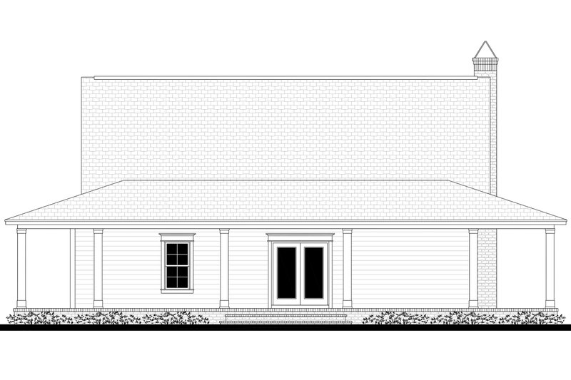 Dream House Plan - Exterior - Rear Elevation for Country House Plan #430-150 - 3 bed, 2.5 bath