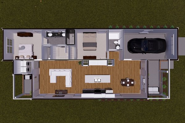 House Blueprint - Cottage Floor Plan - Main Floor Plan #513-2316