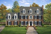 Colonial Style House Plan - 3 Beds 2.5 Baths 2225 Sq/Ft Plan #1053-26 Exterior 