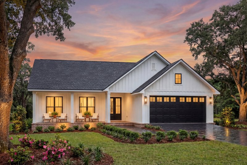 House Blueprint - Exterior - Front Elevation 5 for Farmhouse House Plan #430-428 - 3 bed, 2 bath