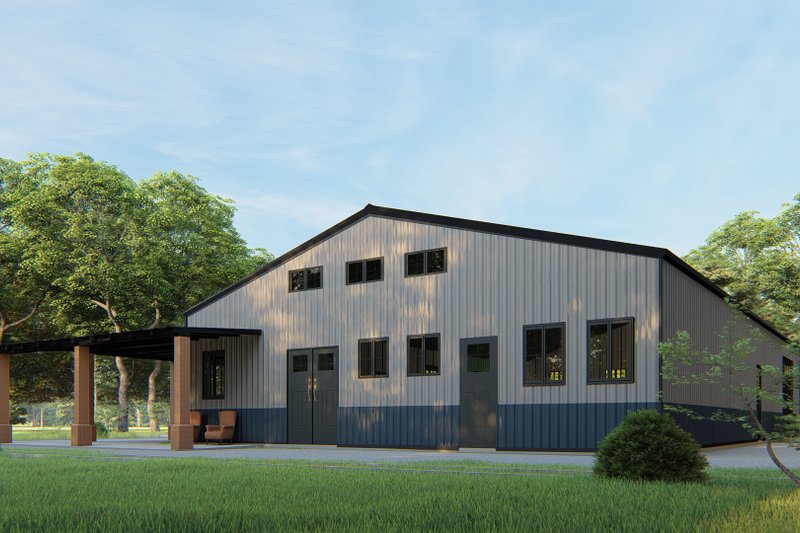 Home Plan - Exterior - Other Elevation 5 for Barndominium House Plan #1107-37 - 2 bed, 2.5 bath