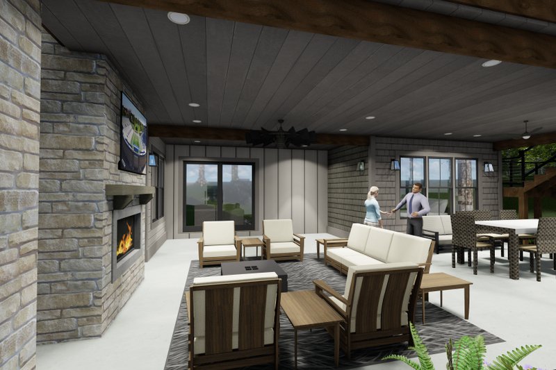 House Plan Design - Exterior - Outdoor Living 3 for Traditional House Plan #1069-33 - 2 bed, 2.5 bath