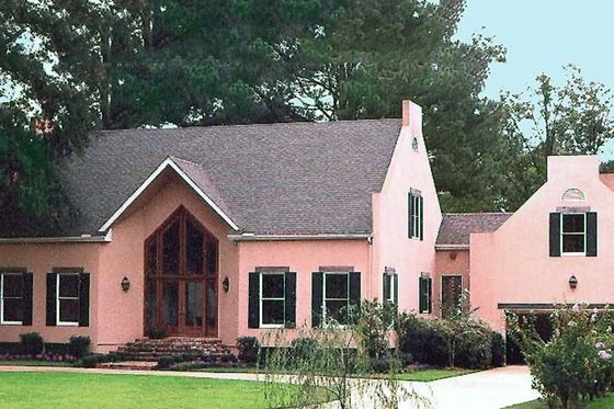 Exterior - Front Elevation for European House Plan #8-109 - 3 bed, 3.5 bath