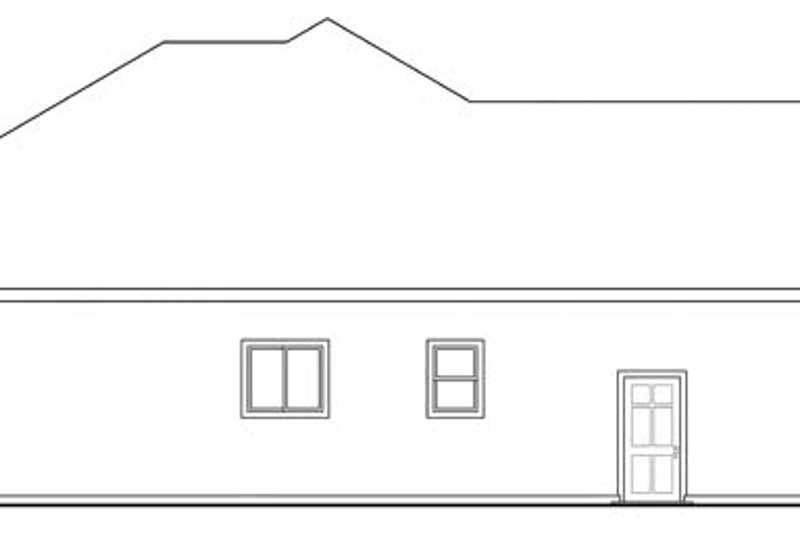 House Blueprint - Exterior - Other Elevation for Traditional House Plan #124-870 - 3 bed, 2.5 bath