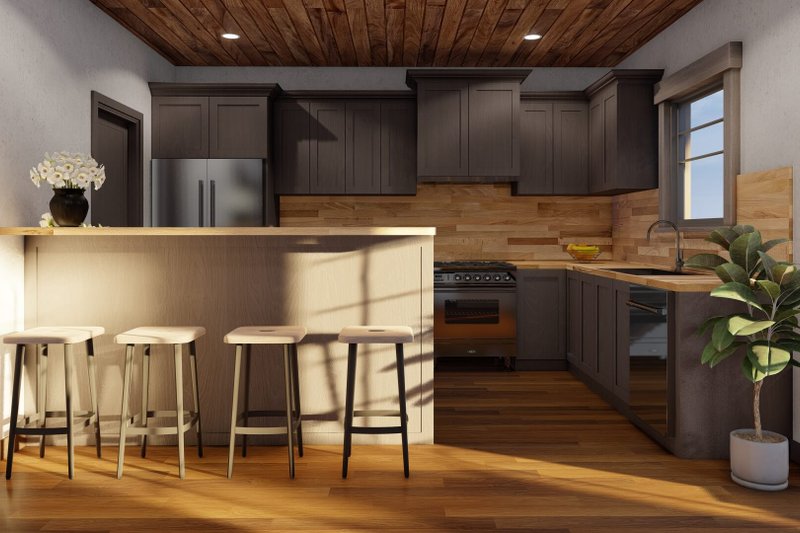 Home Plan - Interior - Kitchen 1 for Craftsman House Plan #17-2813 - 3 bed, 2.5 bath