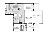 Craftsman Style House Plan - 4 Beds 3.5 Baths 3269 Sq/Ft Plan #100-204 