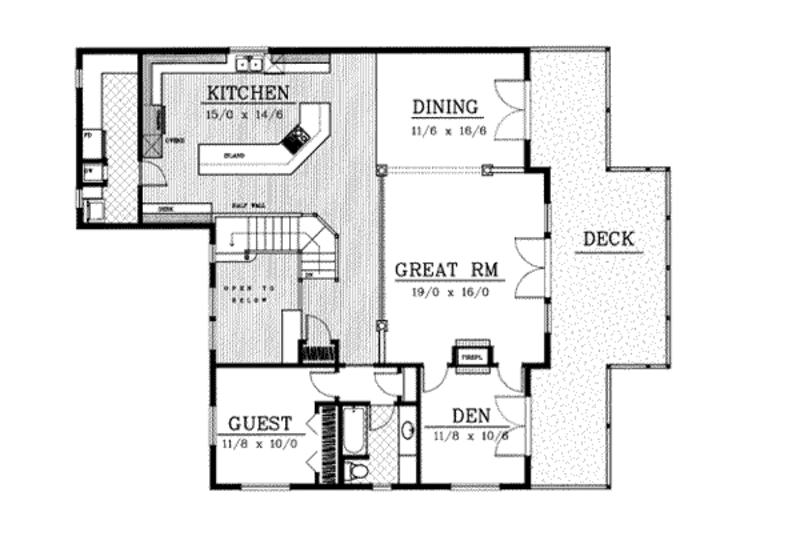 Dream House Plan - Floor Plan - Upper Floor for Craftsman House Plan #100-204 - 4 bed, 3.5 bath