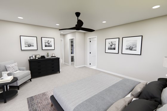 Interior - Master Bedroom 2 for Modern House Plan #51-1281 - 5 bed, 3.5 bath