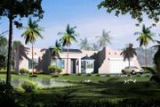 Adobe / Southwestern Style House Plan - 3 Beds 2 Baths 1822 Sq/Ft Plan #1-381 