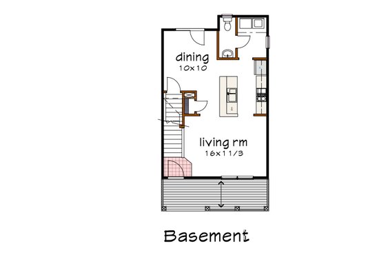 Floor Plan - Other Floor for Farmhouse House Plan #79-124 - 3 bed, 1.5 bath