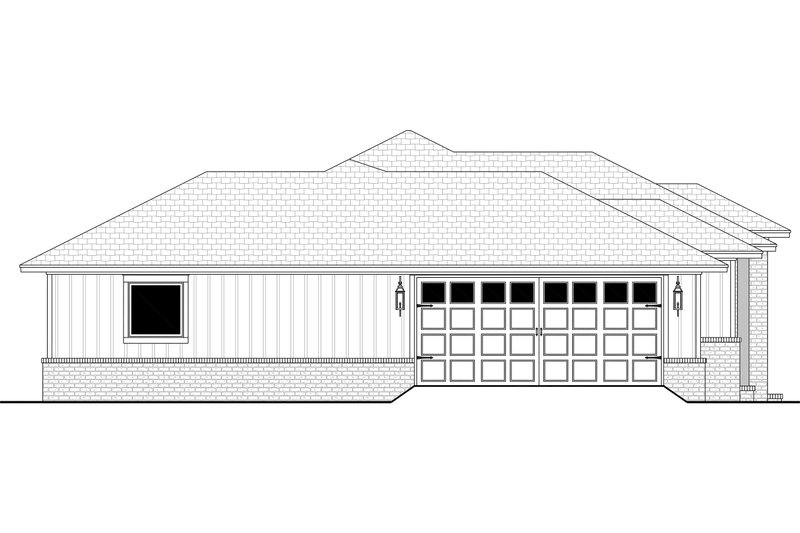 Home Plan - Exterior - Other Elevation 1 for Ranch House Plan #430-424 - 4 bed, 2 bath