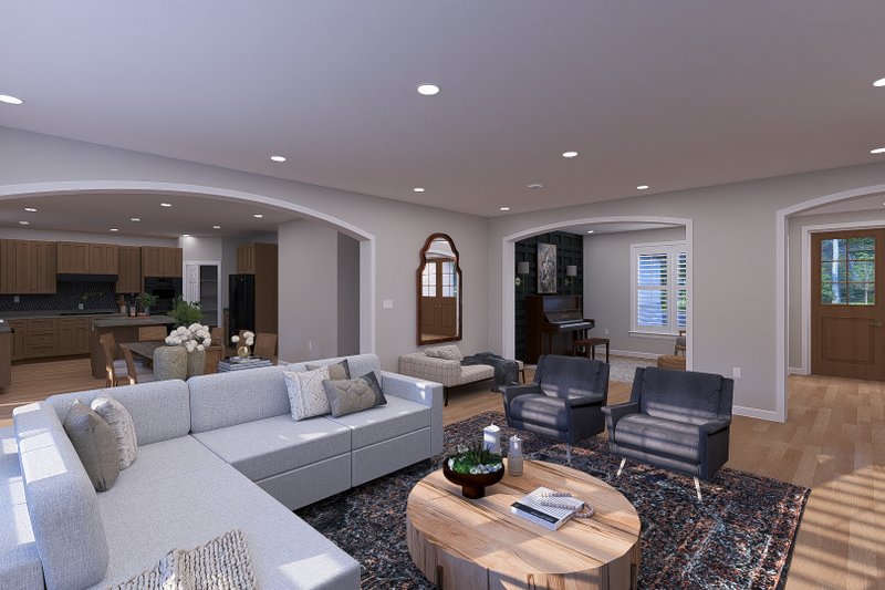 House Design - Interior - Family Room 4 for European House Plan #1060-293 - 5 bed, 3.5 bath