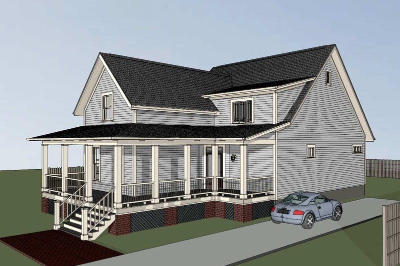 Home Plan - Exterior - Other Elevation for Farmhouse House Plan #79-360 - 3 bed, 2.5 bath