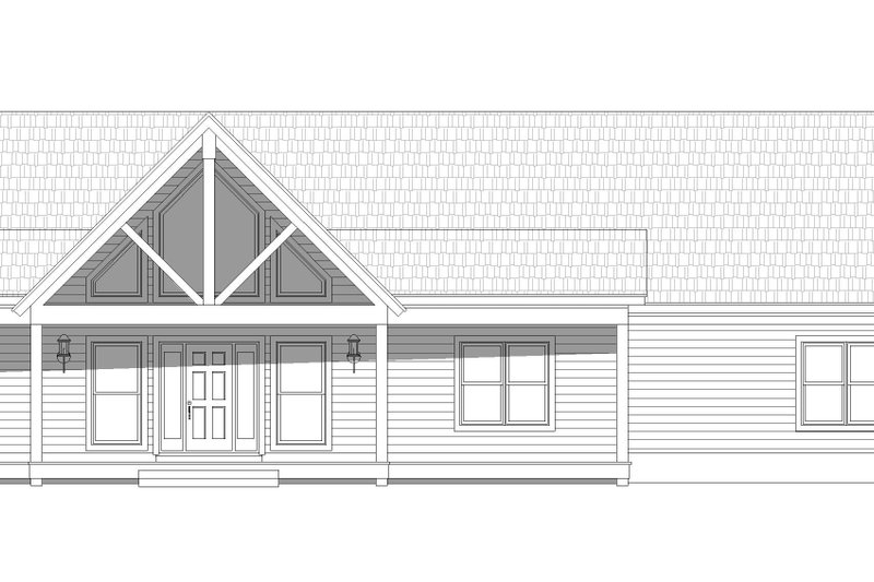 House Design - Exterior - Front Elevation 3 for Ranch House Plan #932-577 - 2 bed, 2 bath