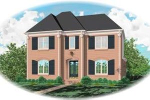 European Exterior - Front Elevation Plan #81-1112