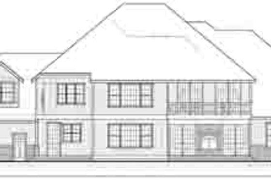 Exterior - Rear Elevation for Traditional House Plan #105-203 - 4 bed, 2.5 bath