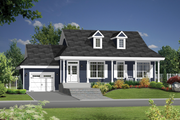 Country Style House Plan - 2 Beds 1 Baths 1200 Sq/Ft Plan #25-4387 