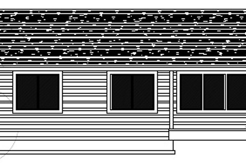 Home Plan - Exterior - Rear Elevation for Contemporary House Plan #112-172 - 3 bed, 2 bath