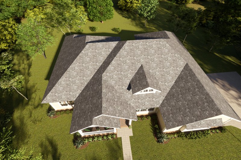 House Blueprint - Exterior - Other Elevation 2 for Cottage House Plan #513-2212 - 4 bed, 3 bath