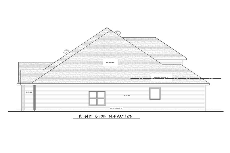 House Design - Exterior - Other Elevation 1 for Traditional House Plan #20-2559 - 4 bed, 4.5 bath