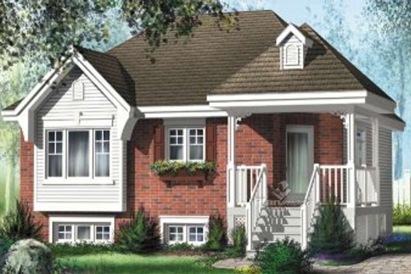 Architectural House Design - Cottage Exterior - Front Elevation Plan #25-4111