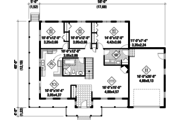 Country Style House Plan - 3 Beds 1 Baths 1526 Sq/Ft Plan #25-4443 