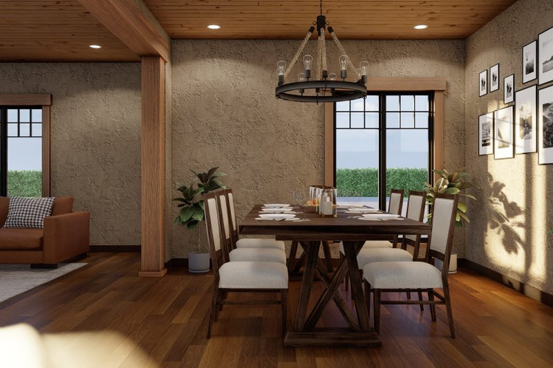 House Blueprint - Interior - Dining Room for European House Plan #17-2260 - 3 bed, 2.5 bath