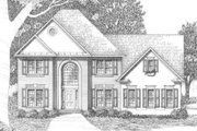 Traditional Style House Plan - 4 Beds 4.5 Baths 2567 Sq/Ft Plan #129-121 