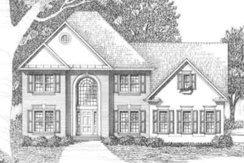Architectural House Design - Traditional Exterior - Front Elevation Plan #129-121