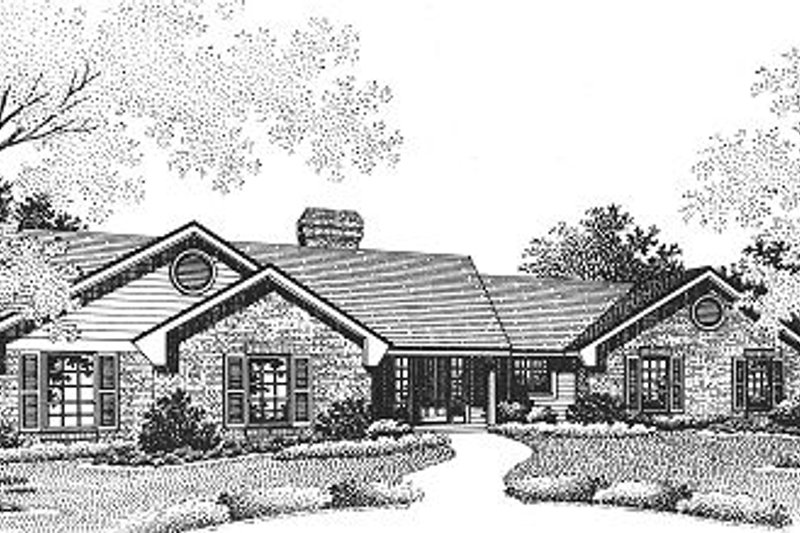 Home Plan - Ranch Exterior - Front Elevation Plan #310-602