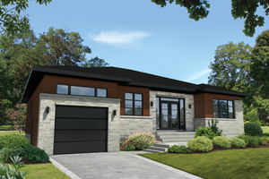Contemporary Exterior - Front Elevation Plan #25-4908
