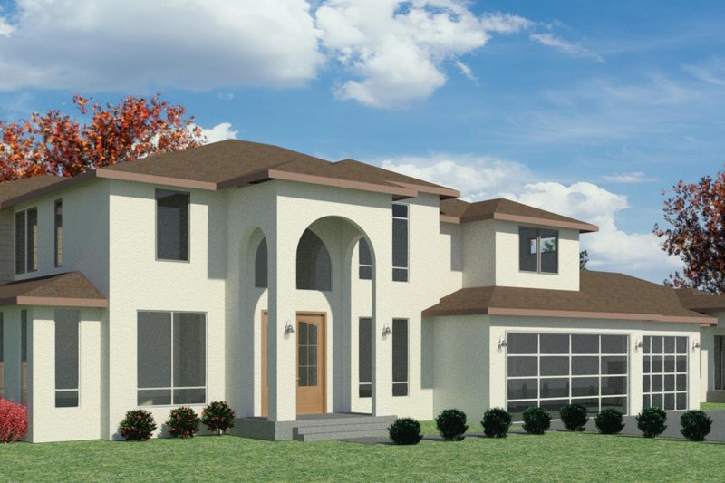 House Blueprint - Exterior - Other Elevation for Mediterranean House Plan #1066-111 - 7 bed, 6.5 bath