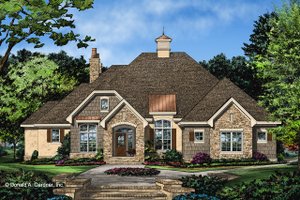 Ranch Exterior - Front Elevation Plan #929-1049