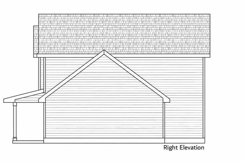 Architectural House Design - Exterior - Other Elevation 1 for Cottage House Plan #20-2649 - 3 bed, 3 bath