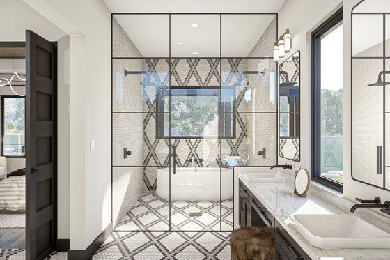 Interior - Master Bathroom for Modern House Plan #455-232 - 2 bed, 3 bath