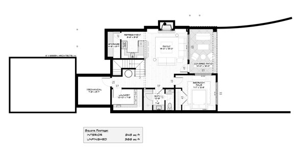 Architectural House Design - Cottage Floor Plan - Lower Floor Plan #928-400