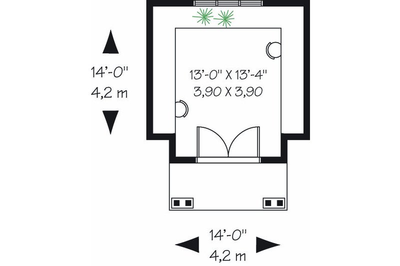 Dream House Plan - Floor Plan - Main Floor for Colonial House Plan #23-761, 0 bath
