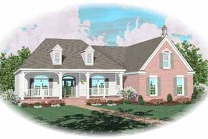 Country Exterior - Front Elevation Plan #81-312