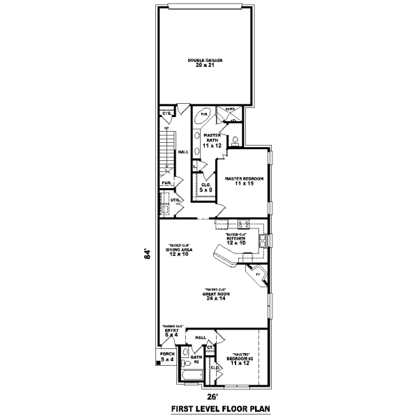 European Floor Plan - Main Floor Plan #81-13657