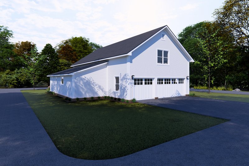 Architectural House Design - Exterior - Other Elevation 1 for Farmhouse House Plan #513-2254 - 4 bed, 3 bath