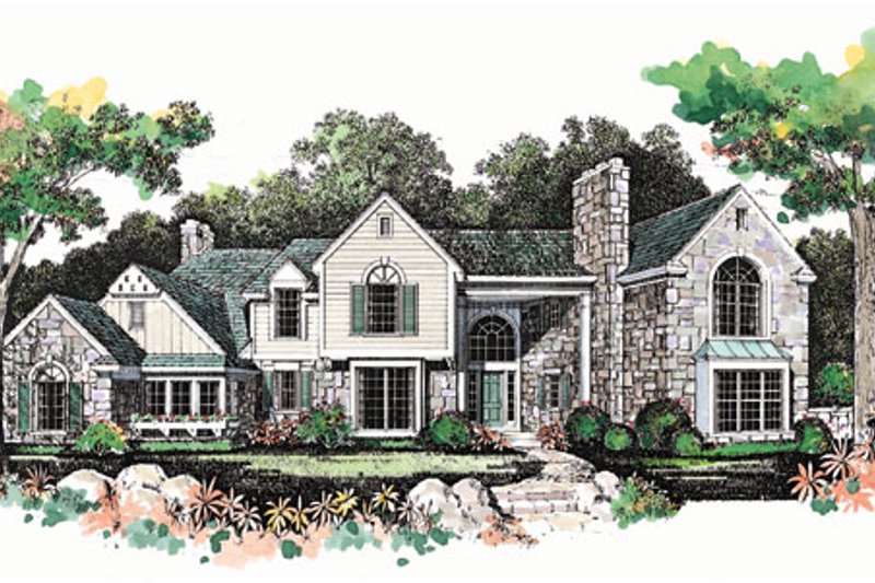 House Design - European Exterior - Front Elevation Plan #72-386