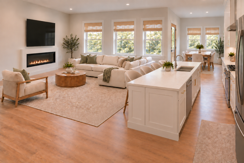 Home Plan - Interior - Family Room for Modern House Plan #20-2660 - 3 bed, 2 bath