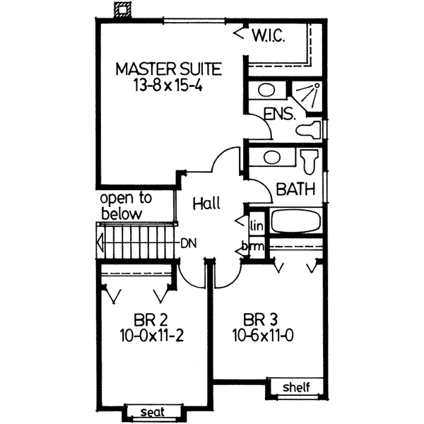Dream House Plan - European Floor Plan - Upper Floor Plan #126-115