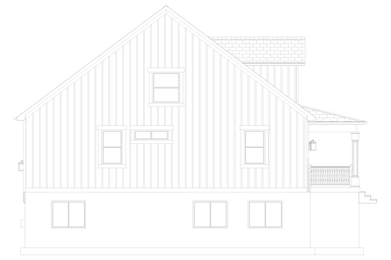 Dream House Plan - Exterior - Other Elevation 4 for Farmhouse House Plan #1060-492 - 3 bed, 3 bath