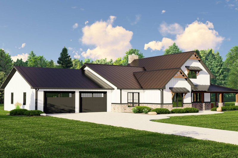 House Plan Design - Exterior - Other Elevation 2 for Barndominium House Plan #1064-257 - 2 bed, 3 bath