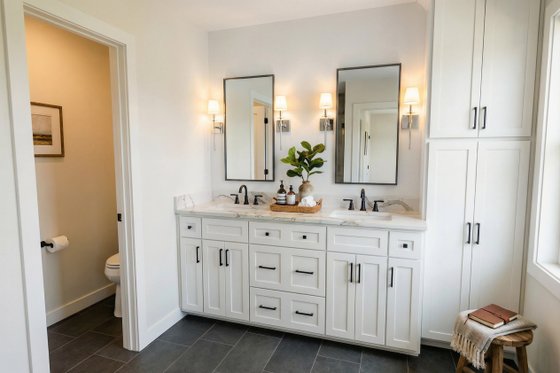 Interior - Master Bathroom 1 for Farmhouse House Plan #51-1518 - 4 bed, 2.5 bath