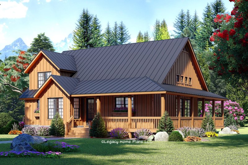 Home Plan - Cabin Exterior - Front Elevation Plan #932-776