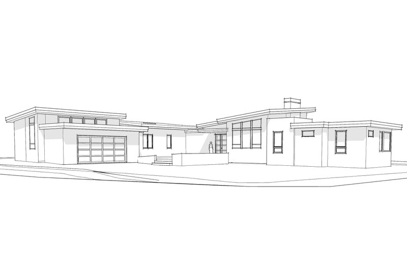 Architectural House Design - Exterior - Other Elevation for Contemporary House Plan #892-9 - 3 bed, 2.5 bath